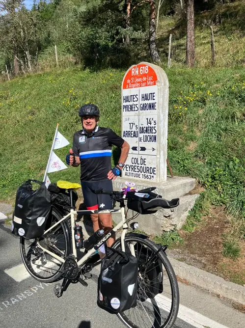 Philippe fait le tour d’Occitanie à vélo pour les enfants hospitalisés
