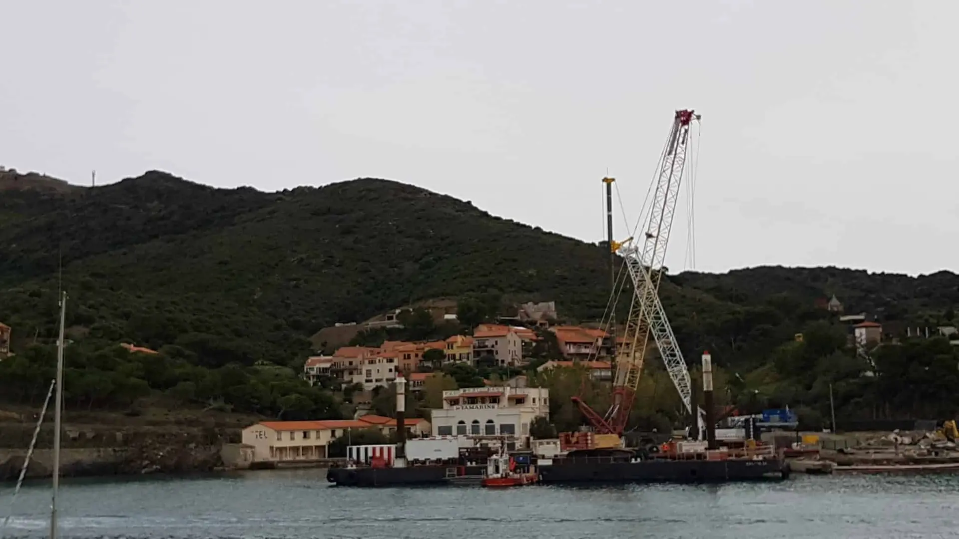 Manifestation à Port-Vendres contre le 3ème quai et la privatisation du port