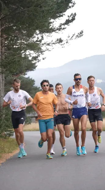 Mehdi Frère et Kilian Jornet au CNEA-CREPS de Font-Romeu