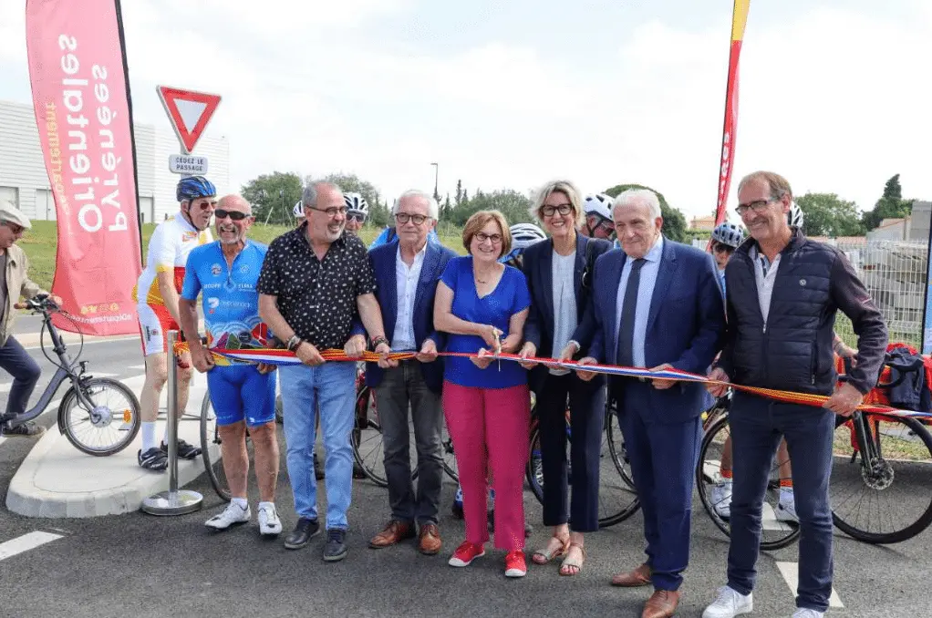 Nouvelle véloroute entre Pollestres et Villeneuve-de-la-Raho