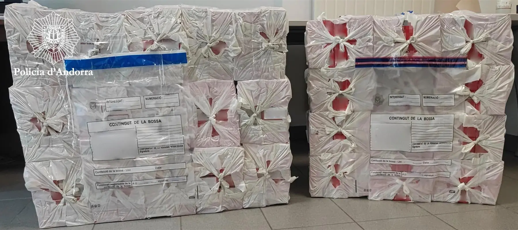 174747_COMÍS TABAC DE CONTRABAN PREMSA 2 20250414 Infos Andorranes : 2700 paquets de tabac de contrebande interceptés, inflation en baisse en mars