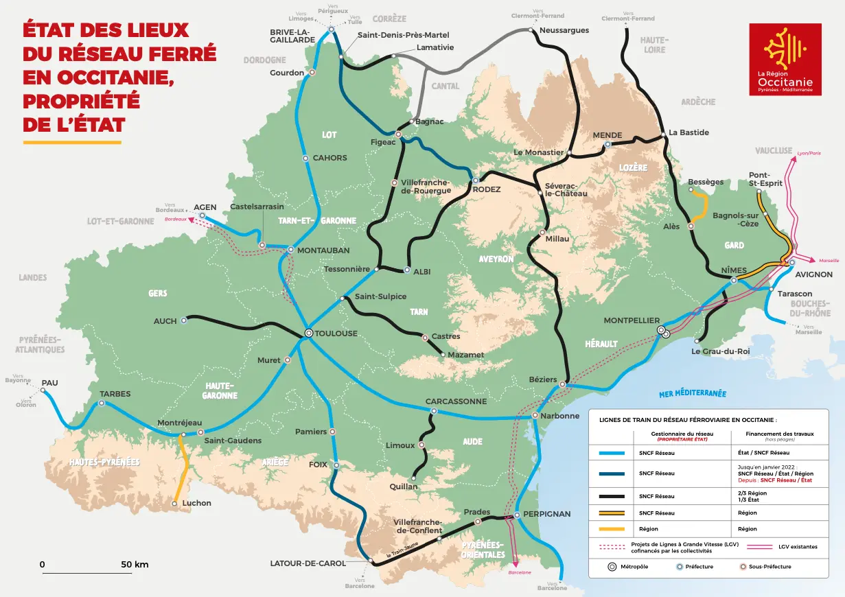 Ferroviaire. Pétition, tract, plan de financement : Carole Delga pars en campagne… pour faire pression sur l’Etat