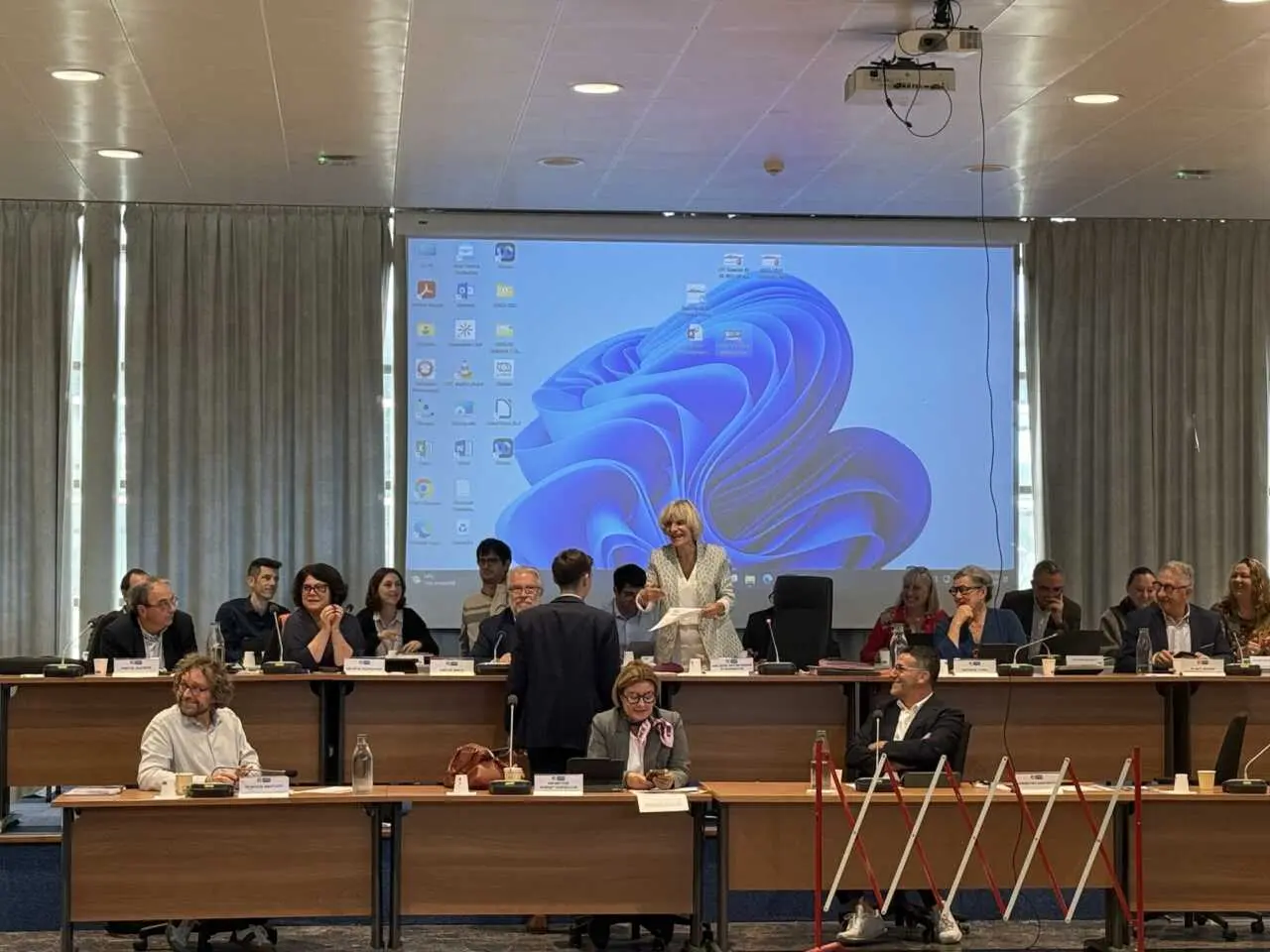 Le conseil départemental des jeunes dressent le bilan de l’année passée aux élus départementaux