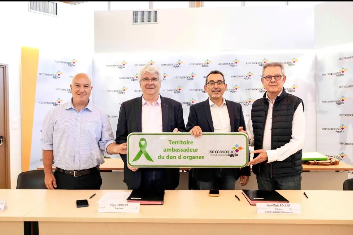 Carcassonne Agglo devient "Territoire ambassadeur du don d’organes" et mobilise 83 communes