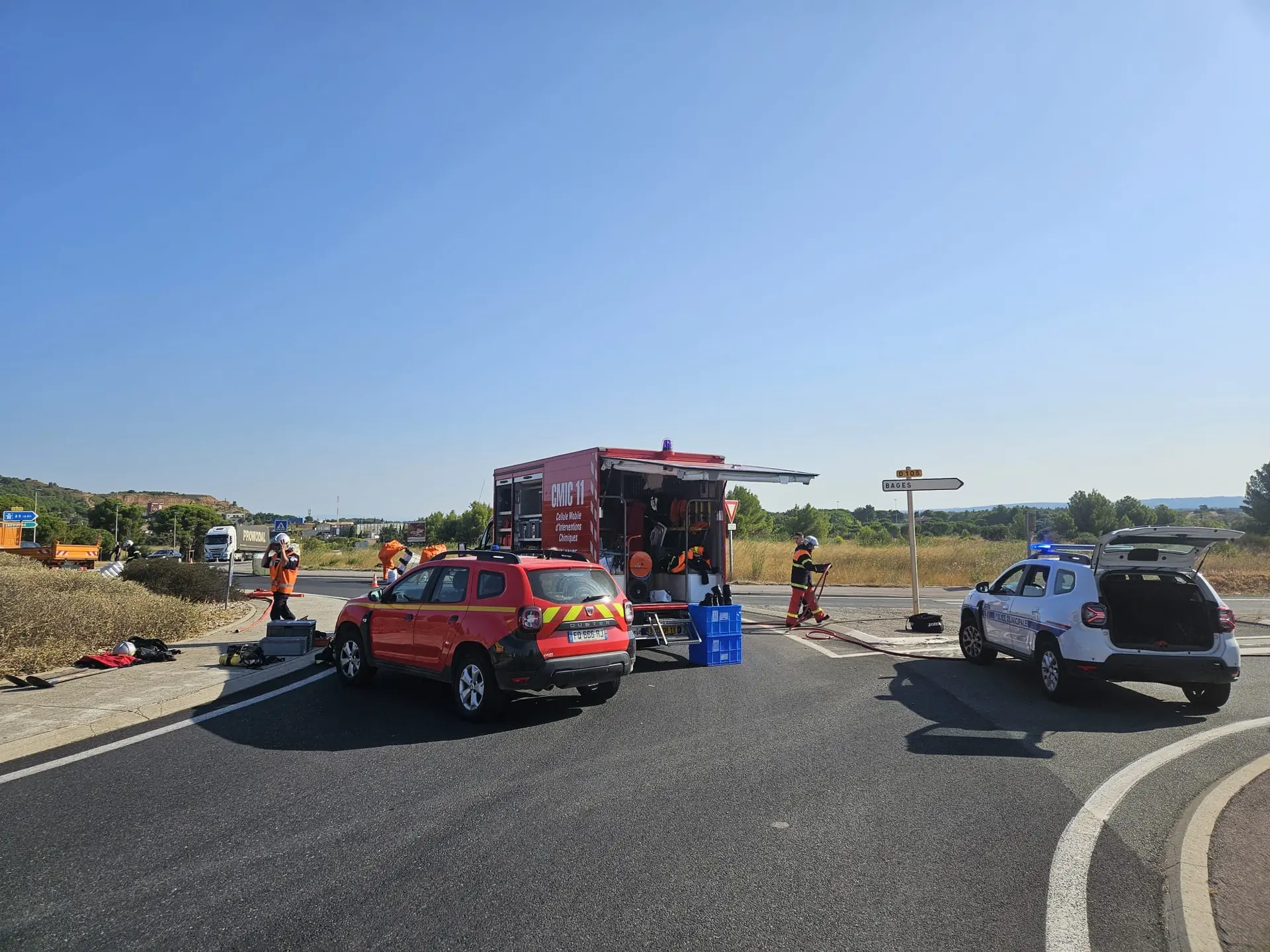 Narbonne : une fuite de matières dangereuses sécurisée par les secours