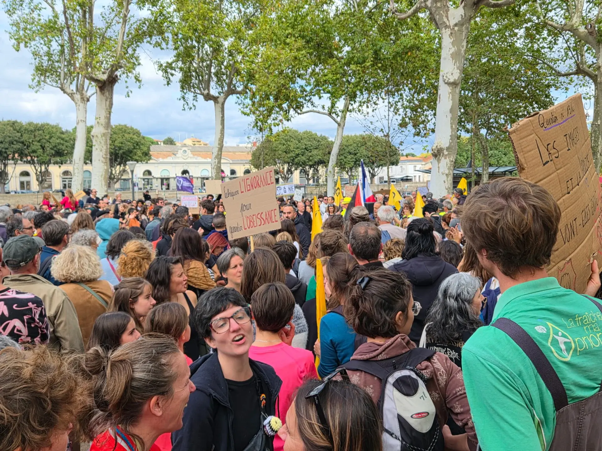 Mobilisation du 17 octobre: plusieurs centaines de manifestants réunis à Carcassonne et Narbonne