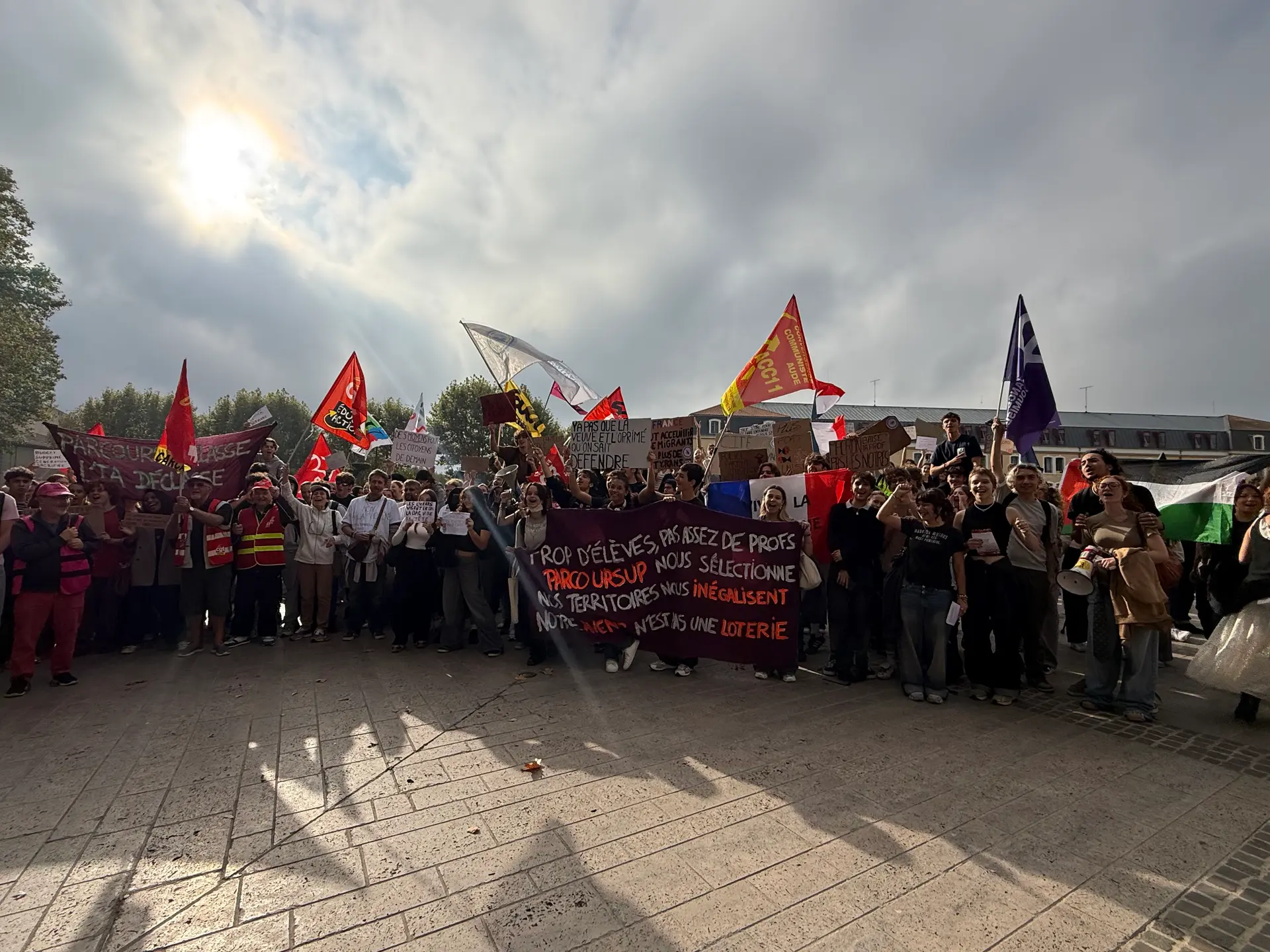 Mobilisation des lycéens : près de 600 personnes mobilisées à Carcassonne