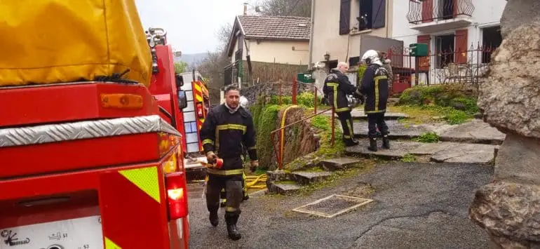 Le feu s'est déclaré au 1er étage de l'habitation