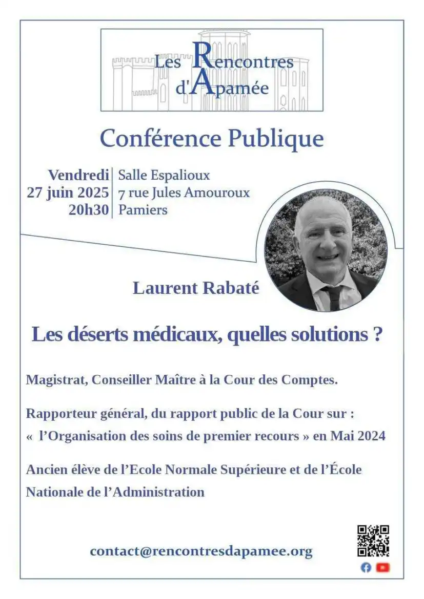 Pamiers. Déserts médicaux : un débat éclairé plutôt que polarisé, ce soir aux Rencontres d’Apamée