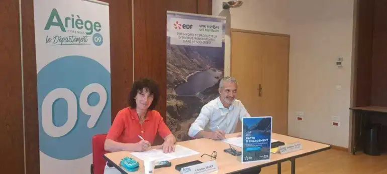 Transition Ã©nergÃ©tique : lâ€™AriÃ¨ge et EDF Hydro resserrent leur alliance pour trois ans