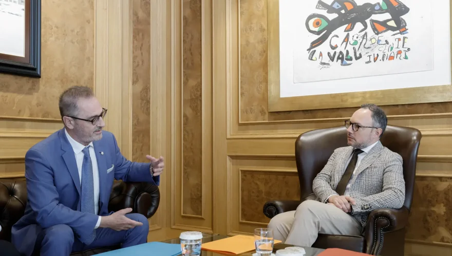 Reunió amb el nou ambaixador de França a Andorra, l'Excm. Sr. Nicolas Eybalin.Foto:SFGA/CEsteve