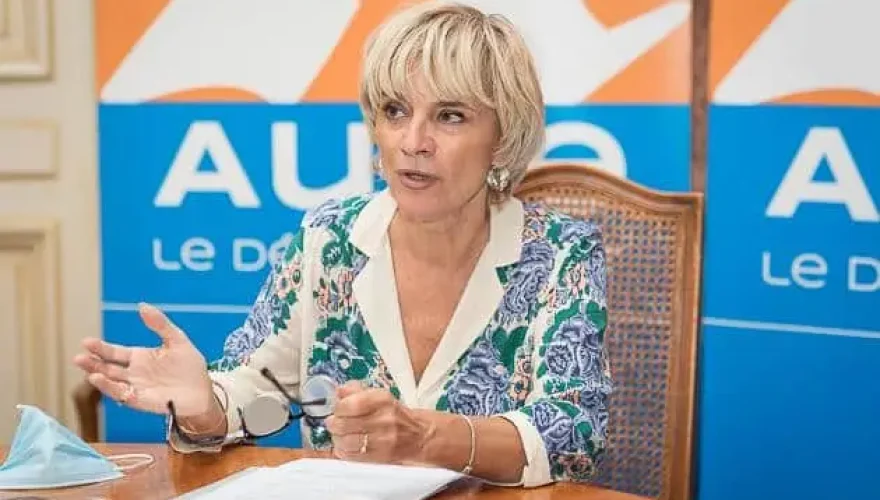 Hélène Sandragné, en 2021. Crédits : département de l'Aude - Stéphanie Limongy