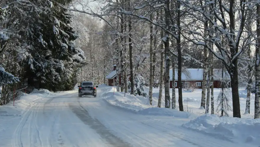 neige verglas route