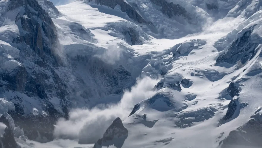 Image d'illustration d'une avalanche
